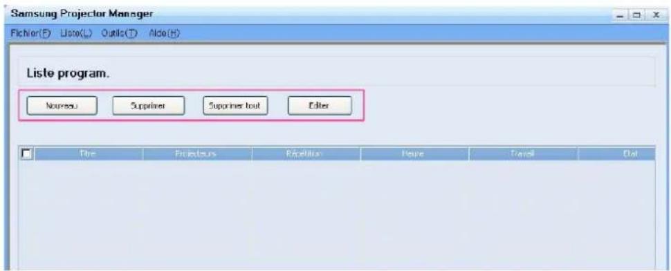SAMSUNG SPM205W - Utilisation de Samsung Projector Manager - 7