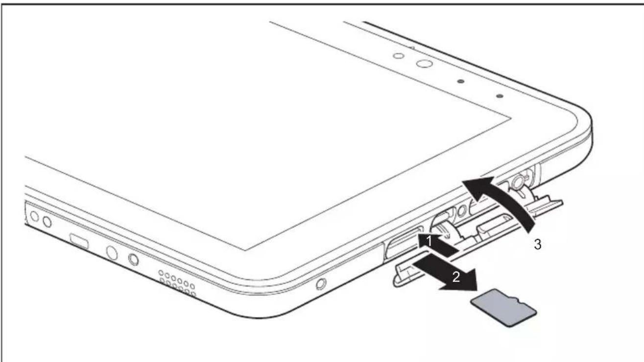 FUJITSU Stylistic V535 - Retirerunecartemémoire - 2