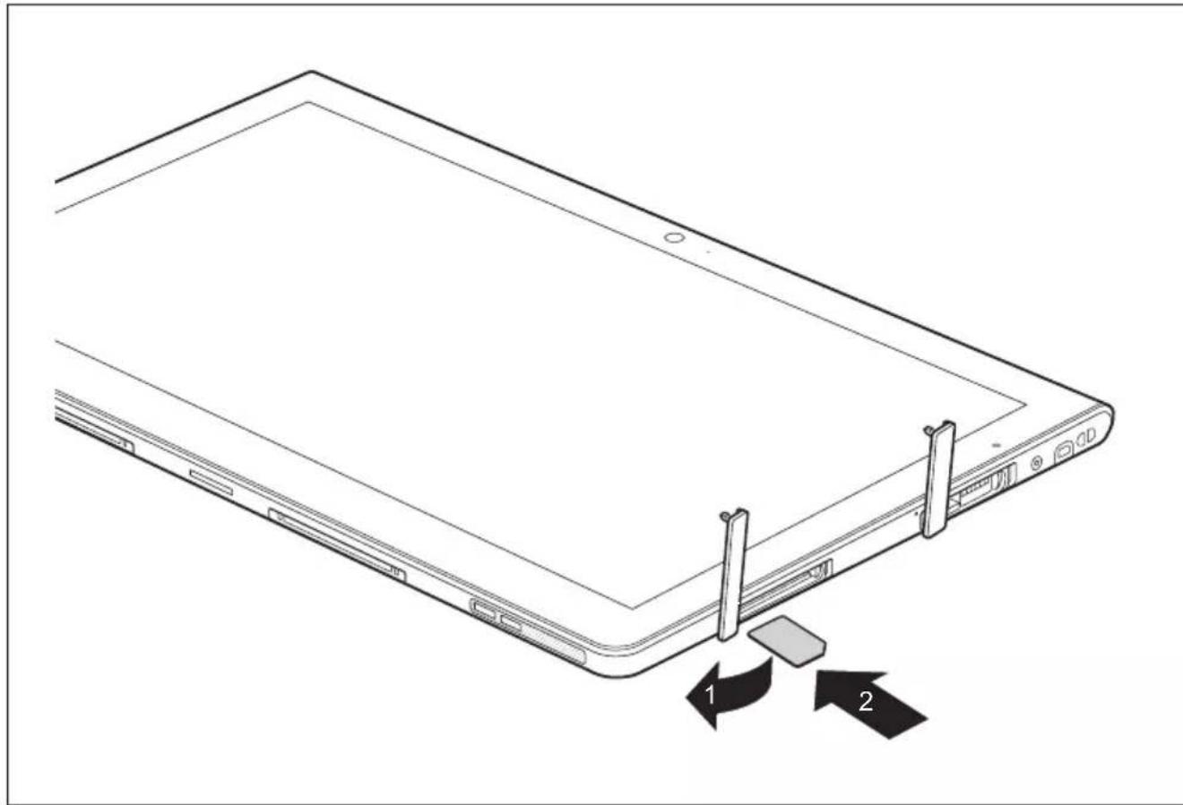 FUJITSU Stylistic Q704 - InsérerunecarteSIM - 1