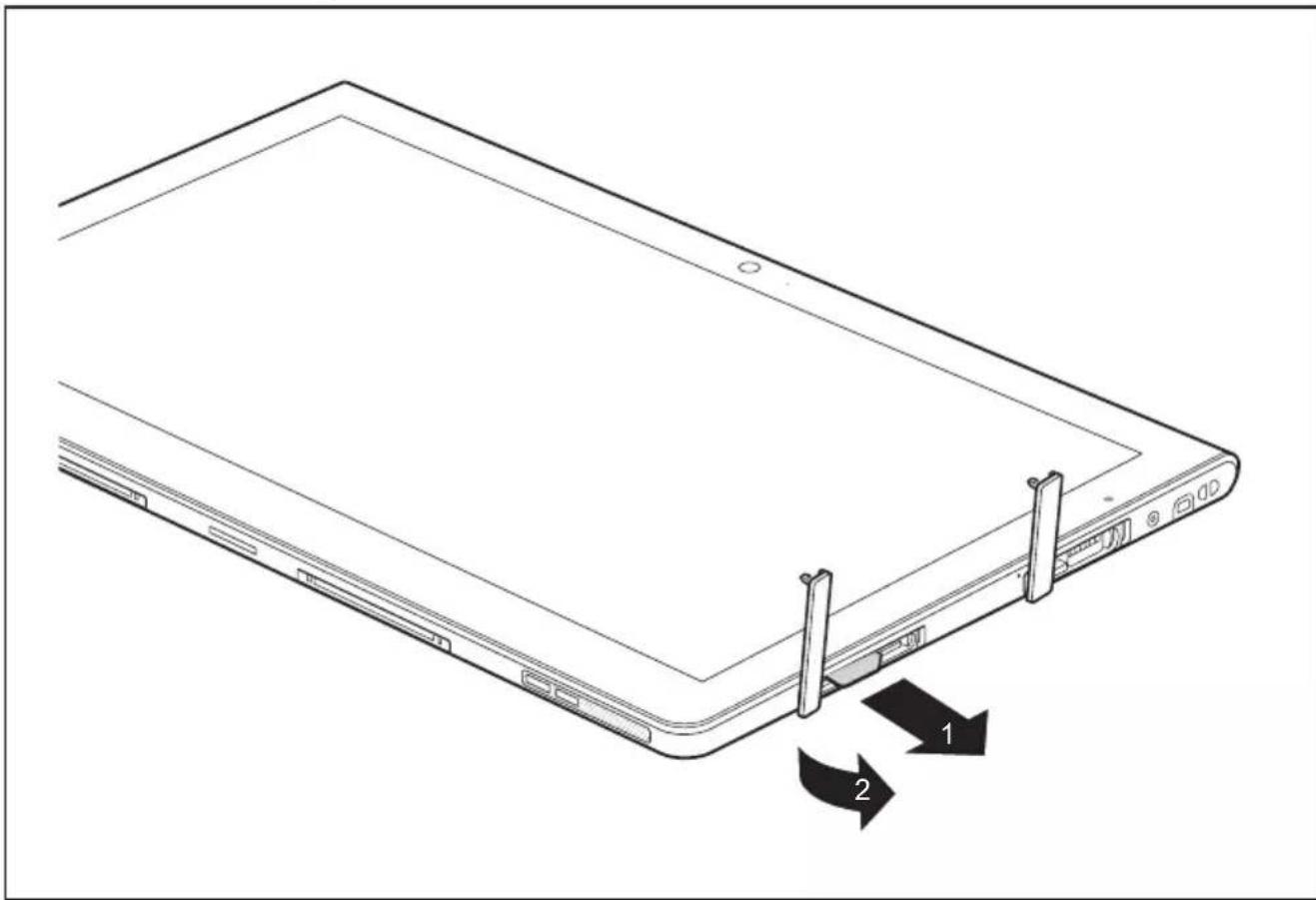 FUJITSU Stylistic Q704 - RetirerlacarteSIM - 1
