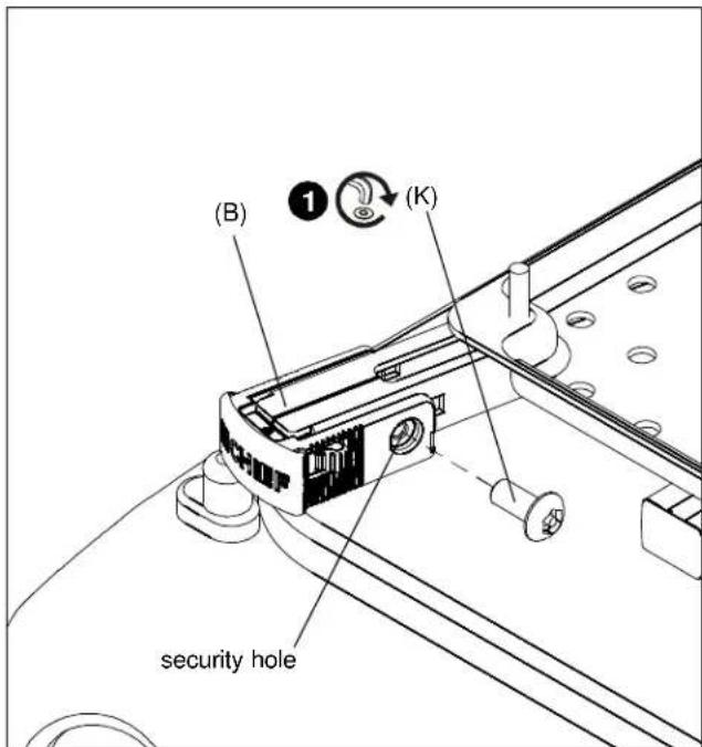 (B) (K) security hole