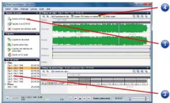 Roxio Easy VHS to DVD 3 Plus - Améliorer les données audio avec Sound Editor - 1