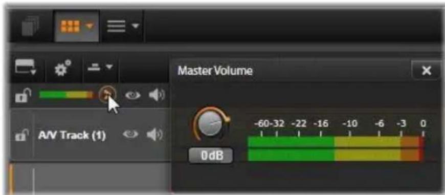 PINNACLE Studio 17 Ultimate - Niveau de playback du master - 1