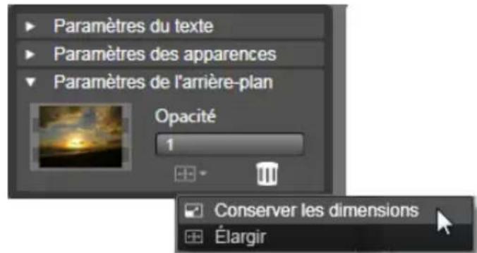 PINNACLE Studio 17 Ultimate - Paramètres de l'arrière-plan - 1