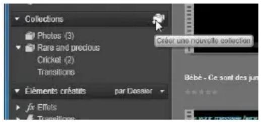 PINNACLE Studio 17 Ultimate - Le bouton Ajouter une collecon - 1