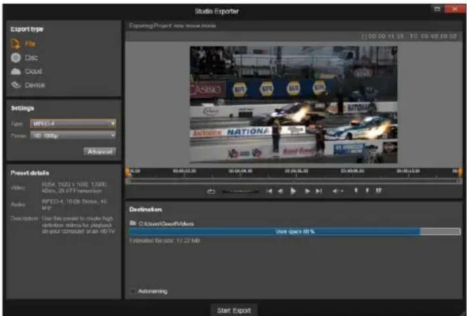 PINNACLE Studio 17 Ultimate - L'Exporteur - 2