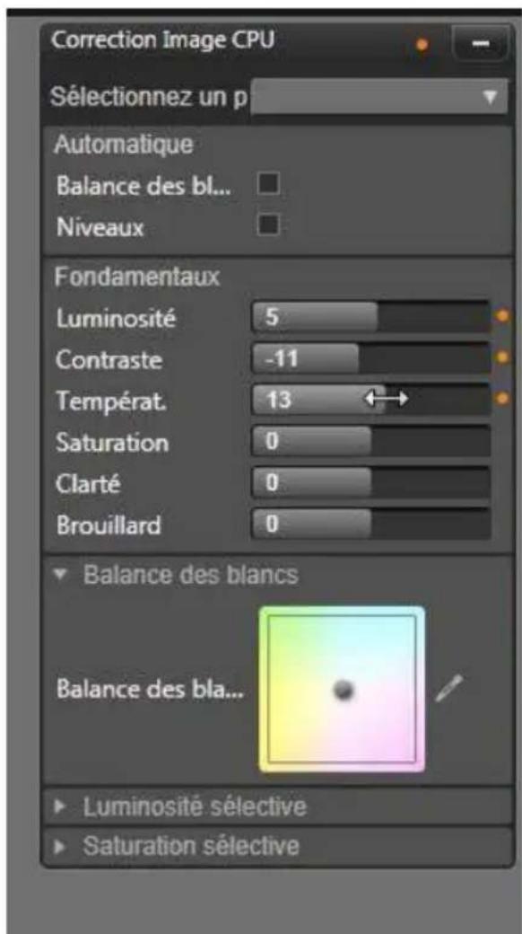 PINNACLE Studio 17 Ultimate - Panneau de paramètres - 1