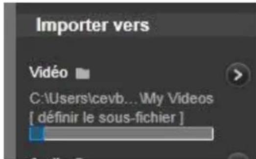 PINNACLE Studio 17 Ultimate - Selectionner un dossier d'importation - 1