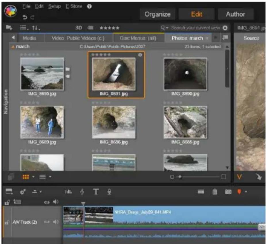 PINNACLE Studio 17 Ultimate - Aperçu des éditeurs de projet - 2