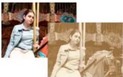 ADOBE Photoshop Elements 15 - Application du filtré Courbe de transfert de dégradé - 1