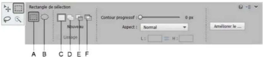ADOBE Photoshop Elements 15 - Utilisation des outils Rectangle de selection et Ellipse de selection - 1