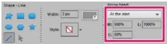 ADOBE Photoshop Elements 15 - Dessin d'unTrait ou d'une flèche - 1