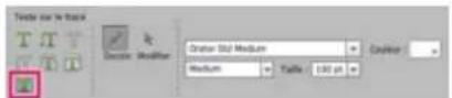 ADOBE Photoshop Elements 15 - Utilisation de l'outil Texte sur trace personnelisé - 1