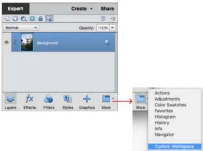 ADOBE Photoshop Elements 15 - A propos des panneaux - 1