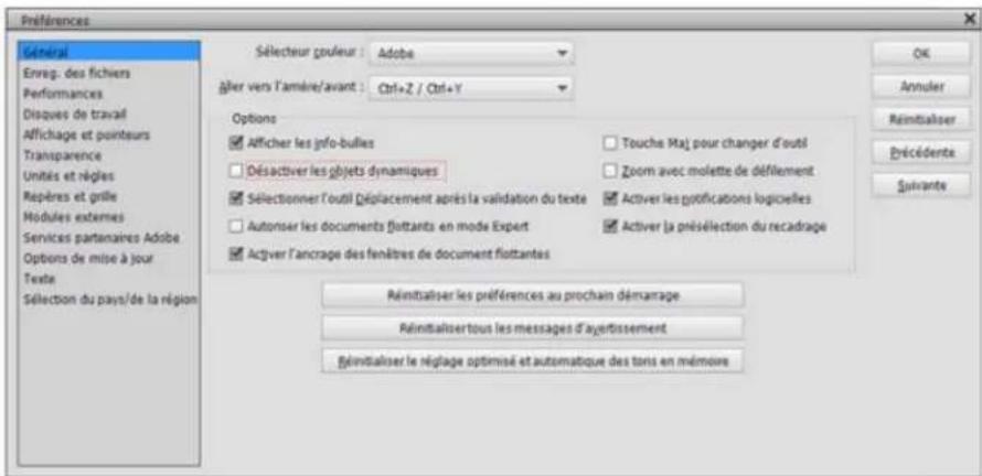 ADOBE Photoshop Elements 15 - Désactivation de la création automatique d'objets dynamiques - 1