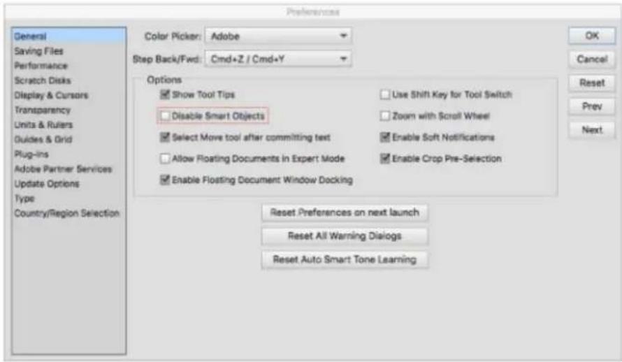 ADOBE Photoshop Elements 15 - Désactivation de la création automatique d'objets dynamiques - 1