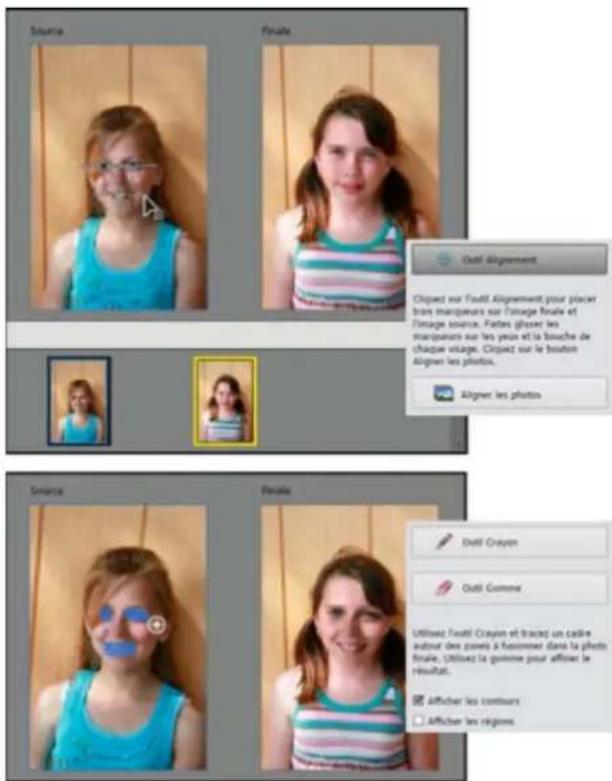 ADOBE Photoshop Elements 15 - Visages Photomerge - 1