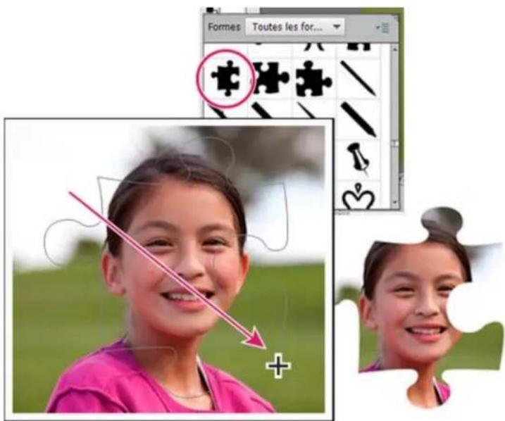 ADOBE Photoshop Elements 15 - Utilisation de l'outil Emporte-piece - 1