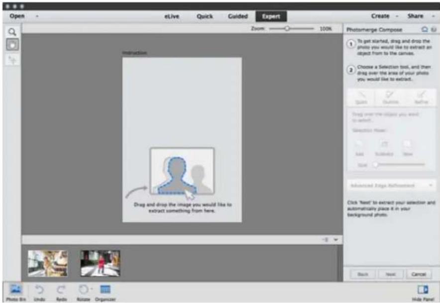 ADOBE Photoshop Elements 15 - Utilisation de la fonction Nettoyage de scene Photomerge - 4