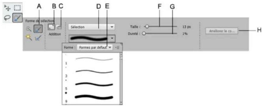 ADOBE Photoshop Elements 15 - Utilisation de l'outil Forme de seLECTION - 1