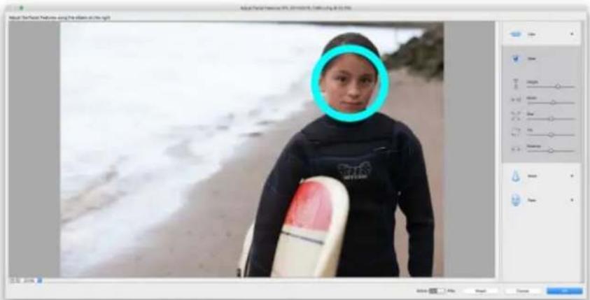 ADOBE Photoshop Elements 15 - Régler les traits du visage - 2