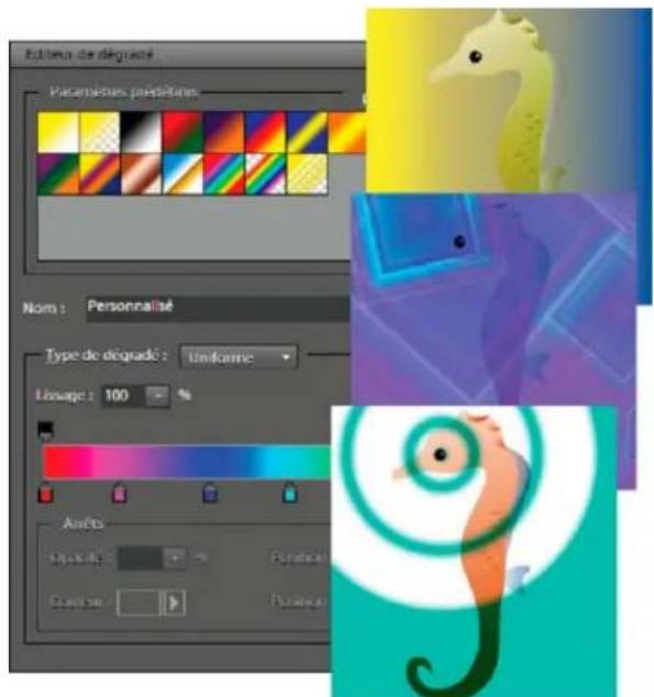 ADOBE Photoshop Elements 15 - A propos des dégradés - 1