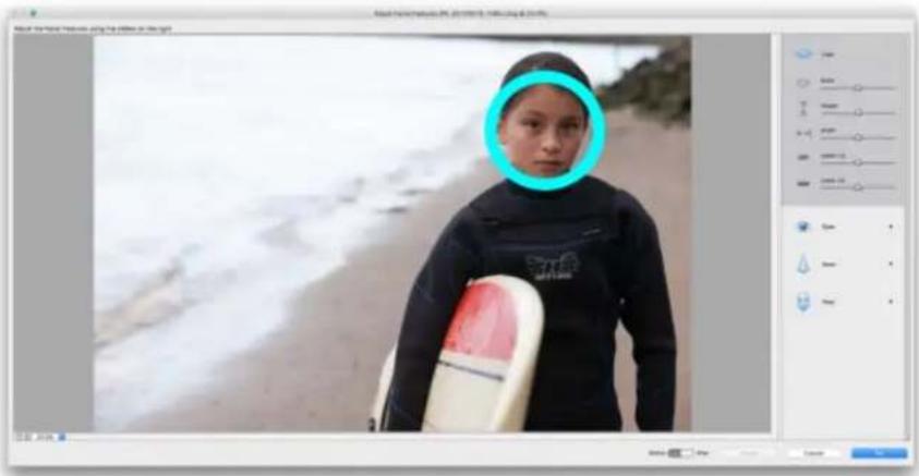 ADOBE Photoshop Elements 15 - Régler les traits du visage - 1