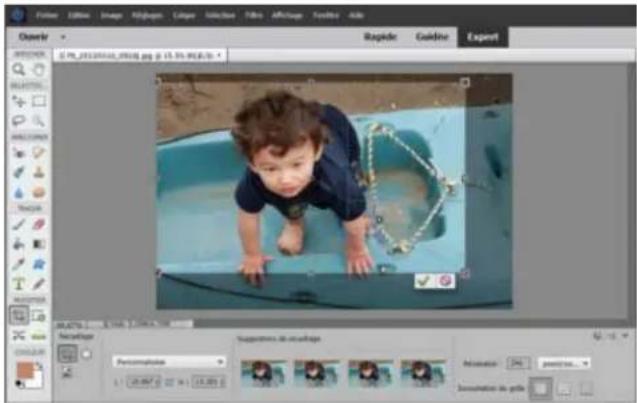 ADOBE Photoshop Elements 15 - recadrage - 1