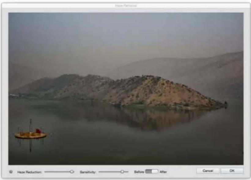 ADOBE Photoshop Elements 15 - Suppression manuelle de la brume - 4