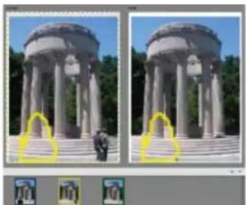 ADOBE Photoshop Elements 15 - Utilisation de la fonction Nettoyage de scene Photomerge - 2
