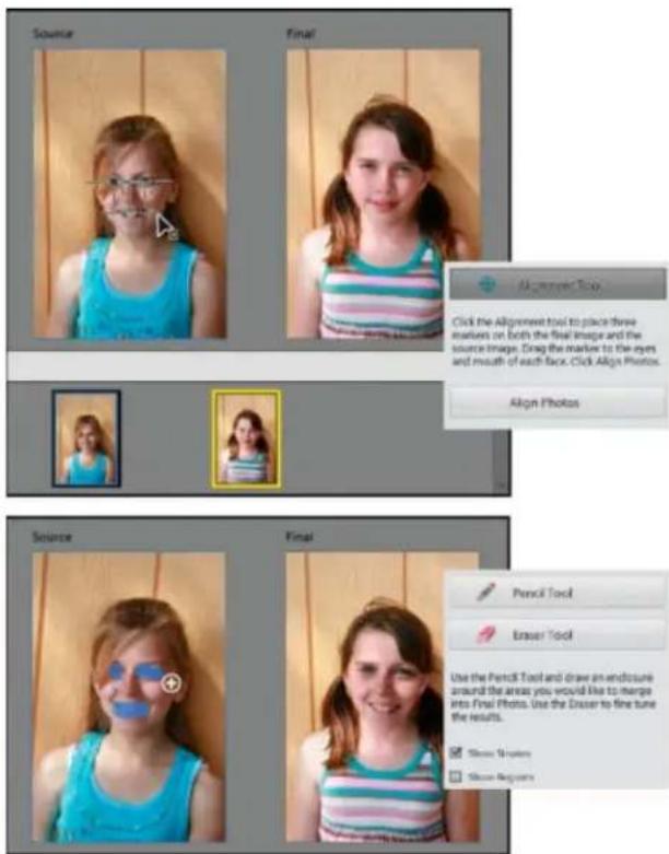 ADOBE Photoshop Elements 15 - Visages Photomerge - 1