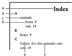 ADOBE InDesign CS5.5 - Options de mise en forme de l'index - 1