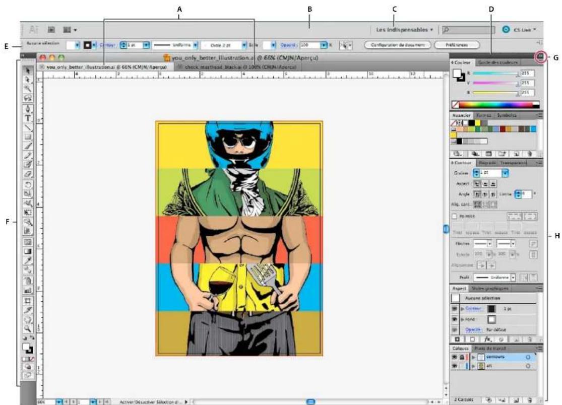 ADOBE InDesign CS5.5 - Présentation de l'espace de travail - 1