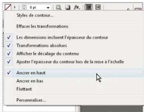 ADOBE InDesign CS5.5 - Présentation du panneau Contrôle - 2