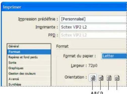 ADOBE InDesign CS5.5 - Pour spécifier la taille de papier et l'orientation de la page - 1