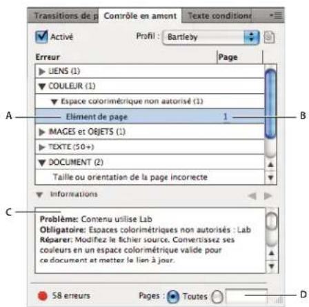 ADOBE InDesign CS5.5 - Présentation du panneau Contrôle en amont - 1