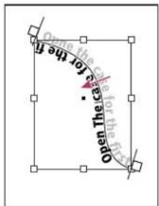 ADOBE InDesign CS5.5 - Pour rendre un texte curviligne symétrique - 2
