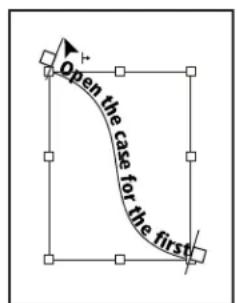 ADOBE InDesign CS5.5 - Pour modifier la position de début et de fin du texte curviligne - 1