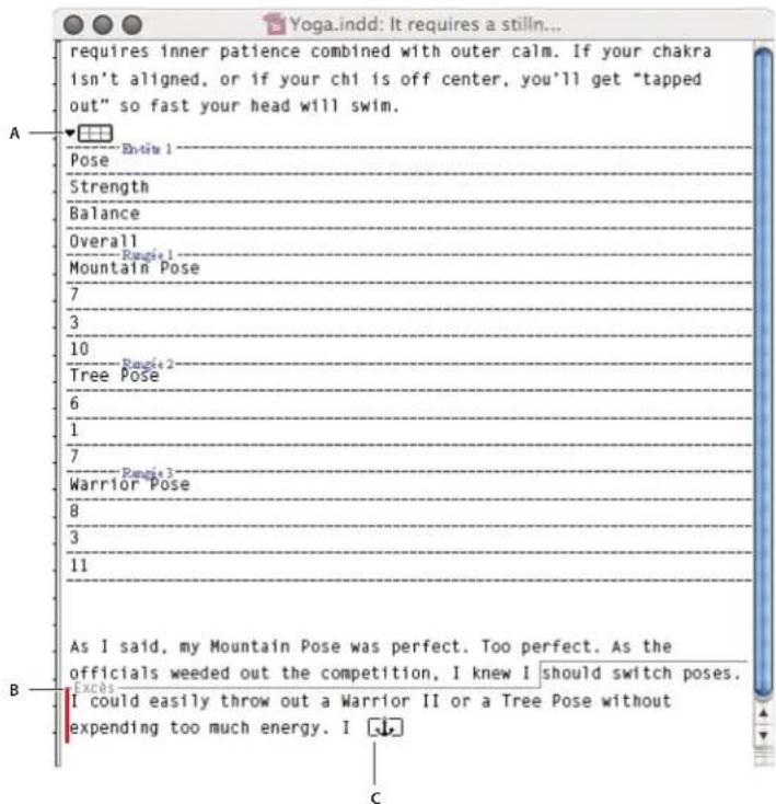 ADOBE InDesign CS5.5 - Utilisation des tableaux en mode éditeur - 1