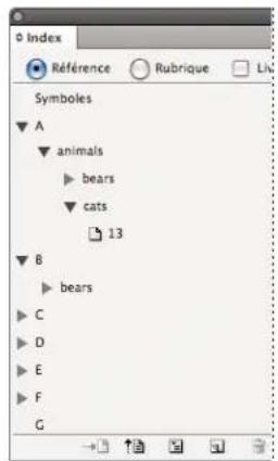 ADOBE InDesign CS5.5 - Création d'une liste de rubriques d'index - 1
