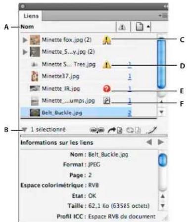 ADOBE InDesign CS5.5 - Présentation du panneau Liens - 1