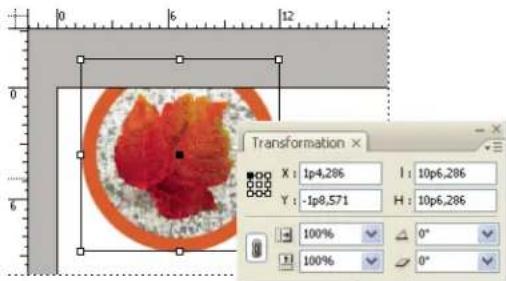 ADOBE InDesign CS5.5 - Pour mesurer la position des objets sélectionnés - 1