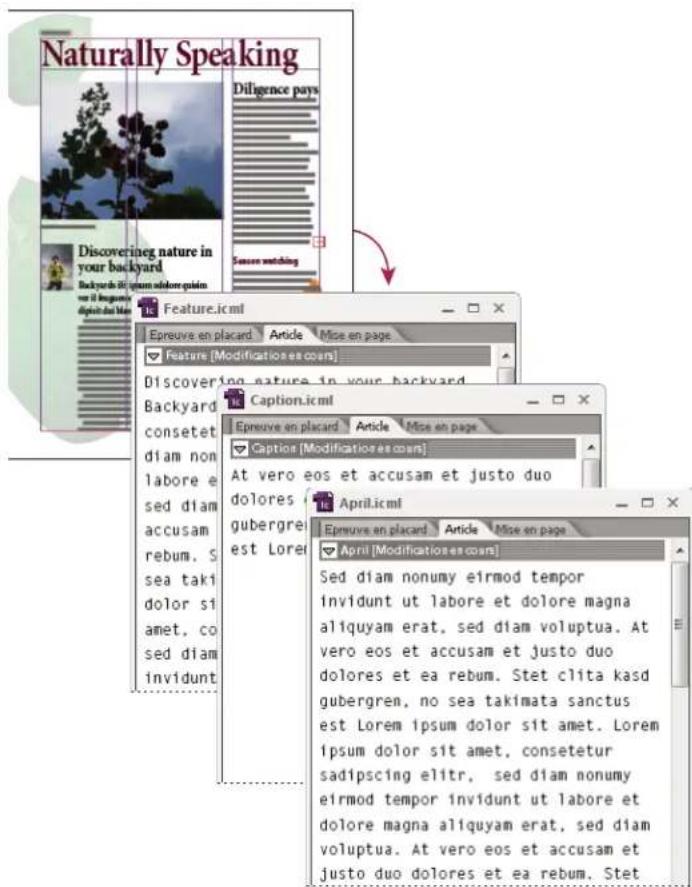 ADOBE InDesign CS5.5 - Ouverture de fichiers InCopy liés exportés à partir d'InDesign - 1