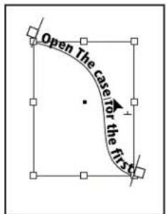 ADOBE InDesign CS5.5 - Pour rendre un texte curviligne symétrique - 1