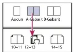 ADOBE InDesign CS5.5 - Pour appliquer un gabarit à la page ou planche d'un document - 1