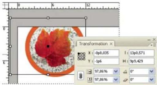 ADOBE InDesign CS5.5 - Pour mesurer la position des objets sélectionnés - 2