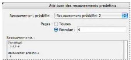 ADOBE InDesign CS5.5 - Attribution d'un recouvrement prédéfini aux pages - 1