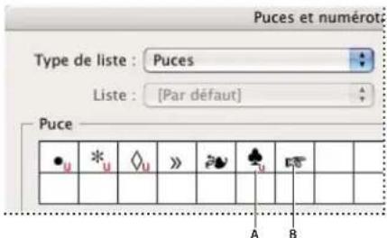 ADOBE InDesign CS5.5 - Modification des puces - 1