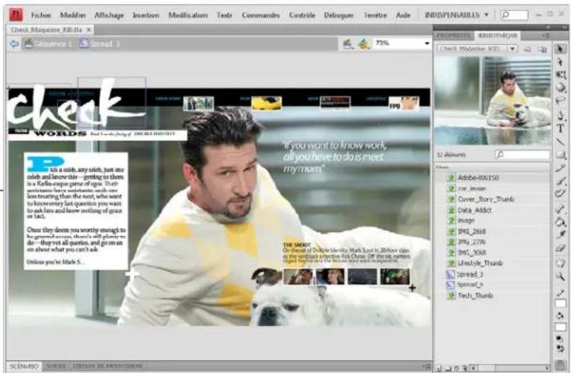 ADOBE InDesign CS5.5 - Création de fichiers FLA pour le Web - 2