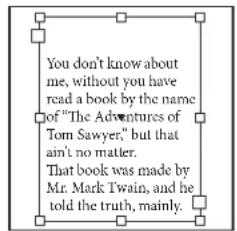 ADOBE InDesign CS5.5 - Alignement ou justification de texte verticalement au sein d'un bloc de texte - 1